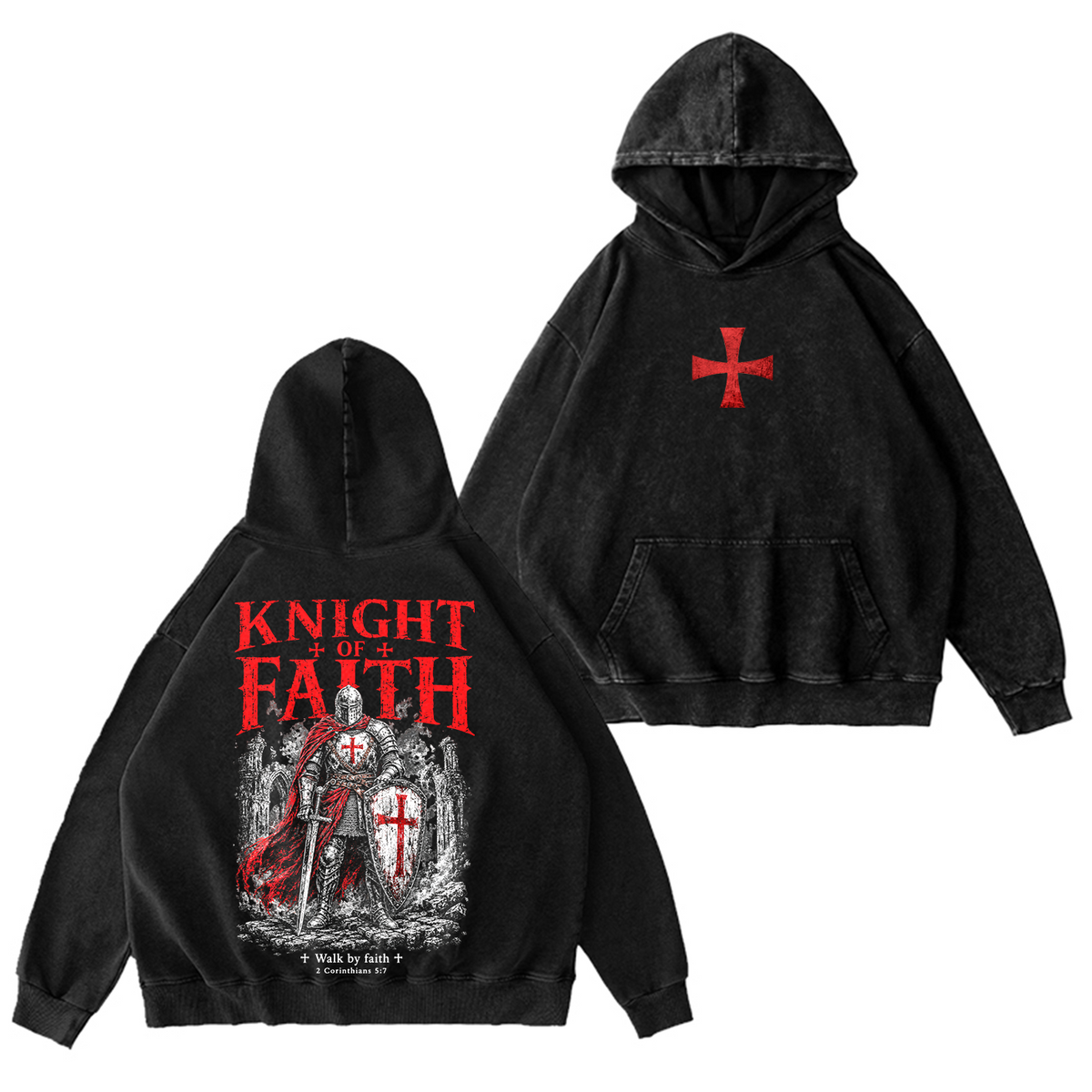Knight of Faith Vintage Washed T-Shirt/Crewneck/Hoodie
