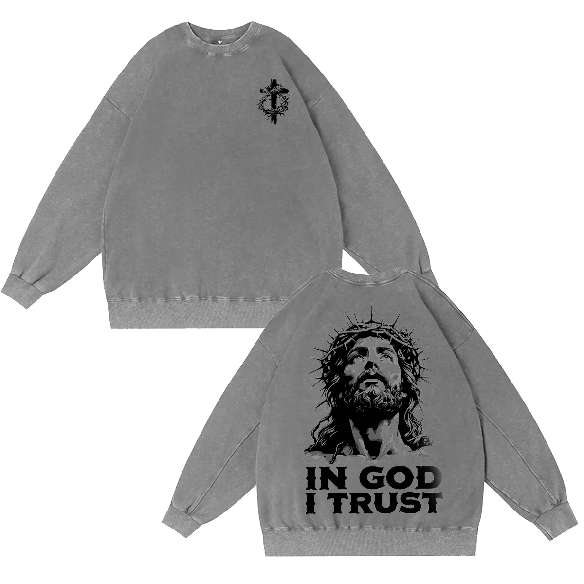 Christus Vincit, Christus Regnat, Christus Imperat Washed T-shirt/Crewneck/Hoodie