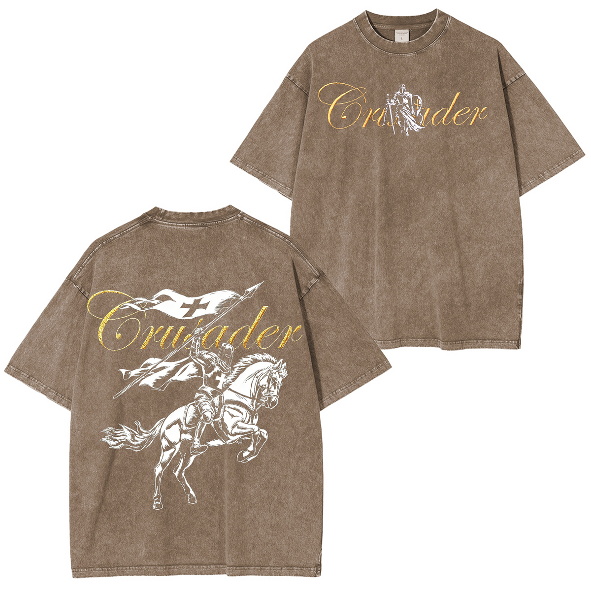 Vintage knight Christian Washed T-shirt/Crewneck/Hoodie