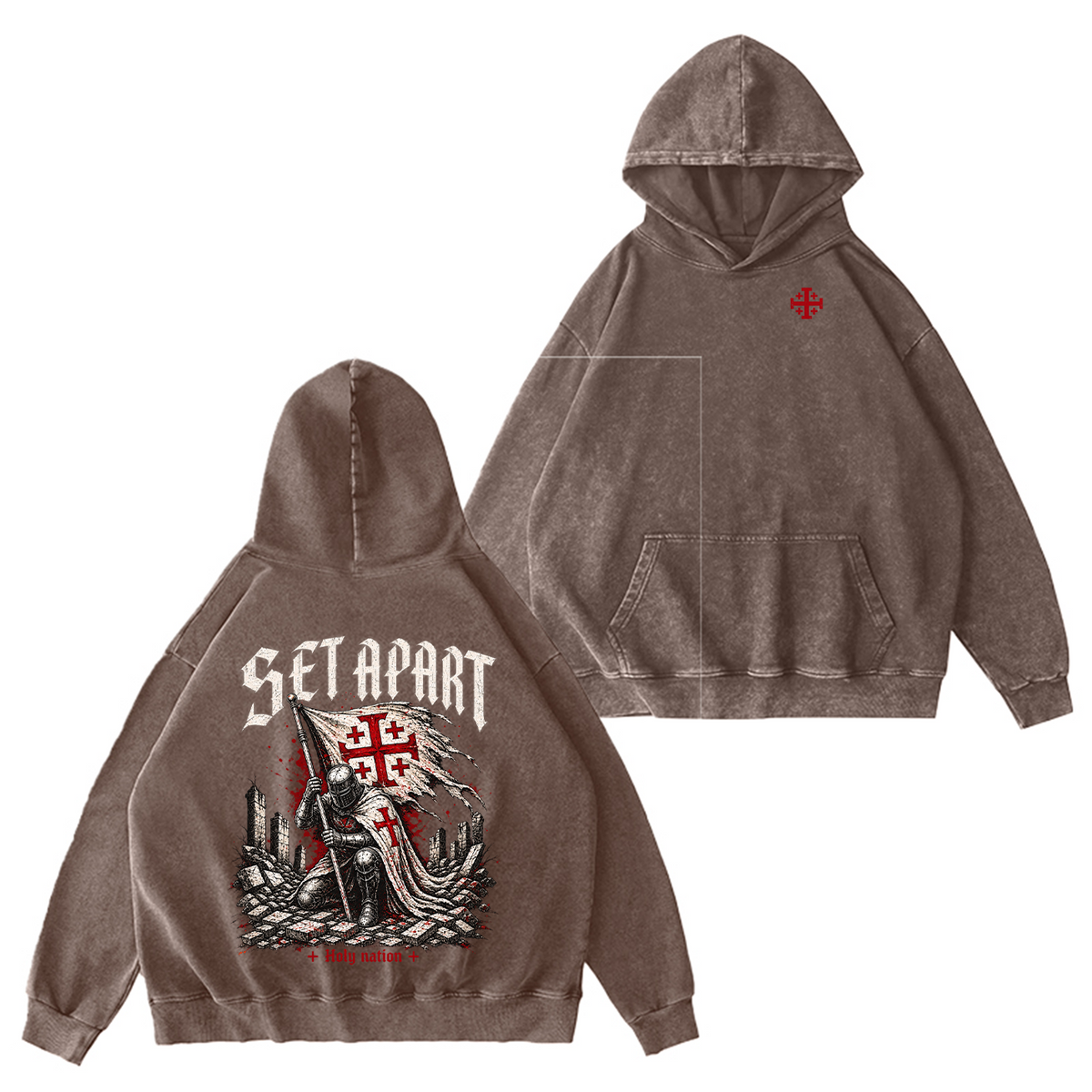 Set Apart Holy Nation Vintage Washed T-Shirt/Crewneck/Hoodie