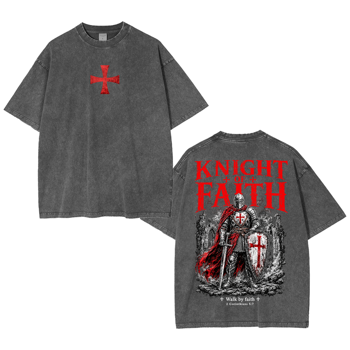 Knight of Faith Vintage Washed T-Shirt/Crewneck/Hoodie