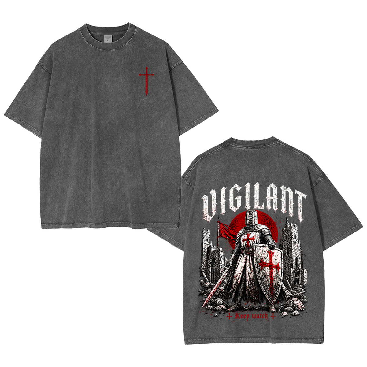 Vigilant Keep Watch Vintage Washed T-Shirt/Crewneck/Hoodie