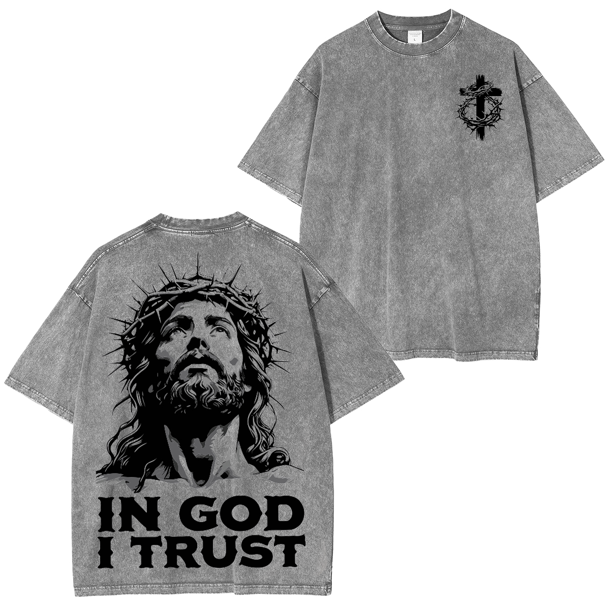 Christus Vincit, Christus Regnat, Christus Imperat  Washed T-shirt/Crewneck/Hoodie