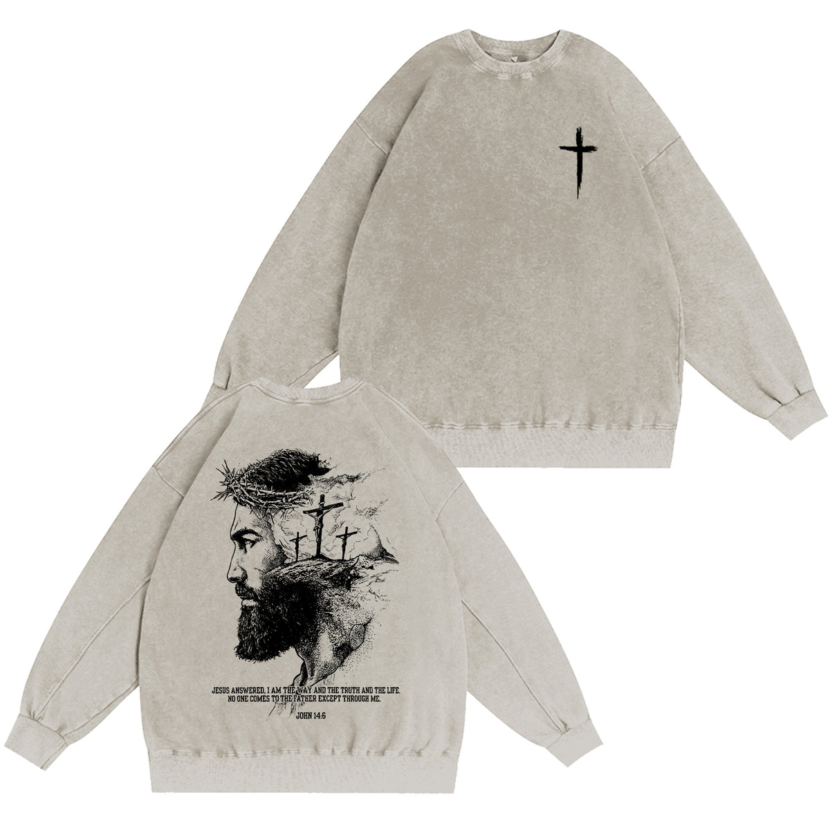 The Way The Truth The Life Vintage Washed T-shirt/Crewneck/Hoodie