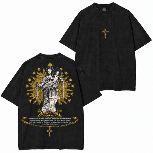 Golden Hail Mary Vintage Washed T-Shirt/Crewneck/Hoodie