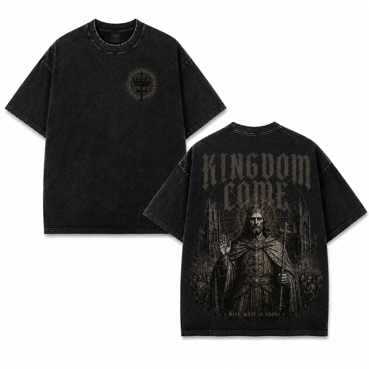 Kingdom Come King Washed Oversized T-Shirt/Crewneck/Hoodie