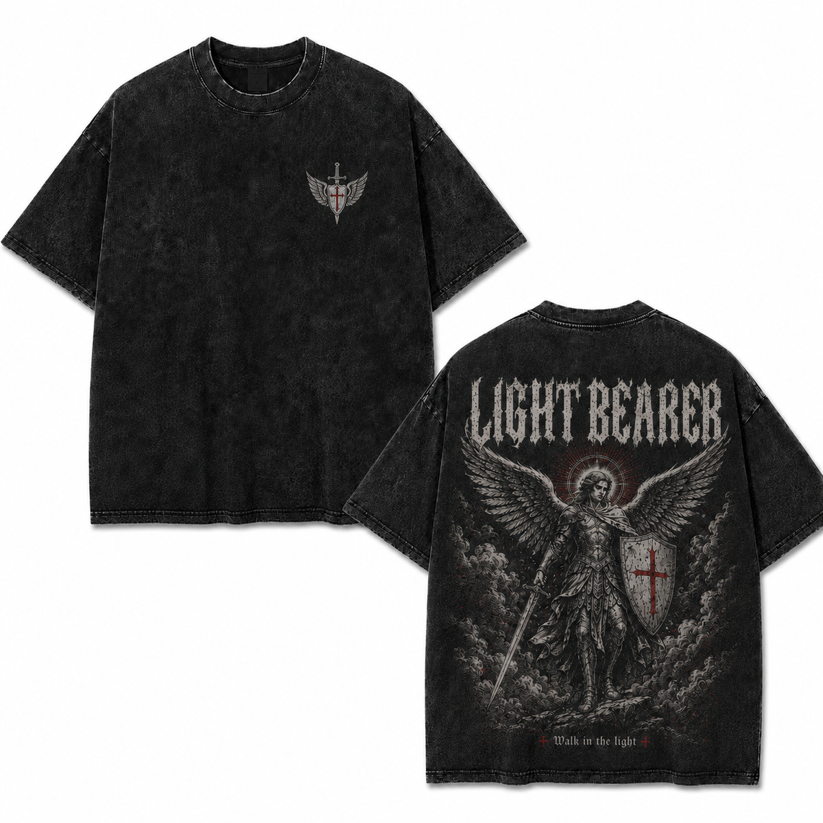 Light Bearer Archangel Washed Oversized T-Shirt/Crewneck/Hoodie