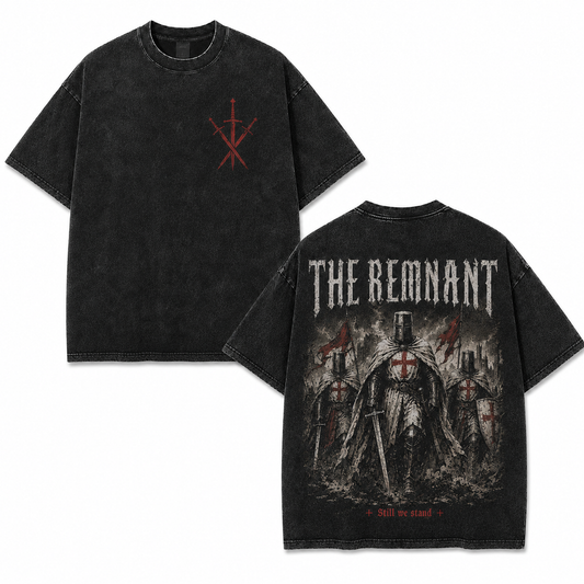 The Remnant Knight Washed Oversized T-Shirt/Crewneck/Hoodie