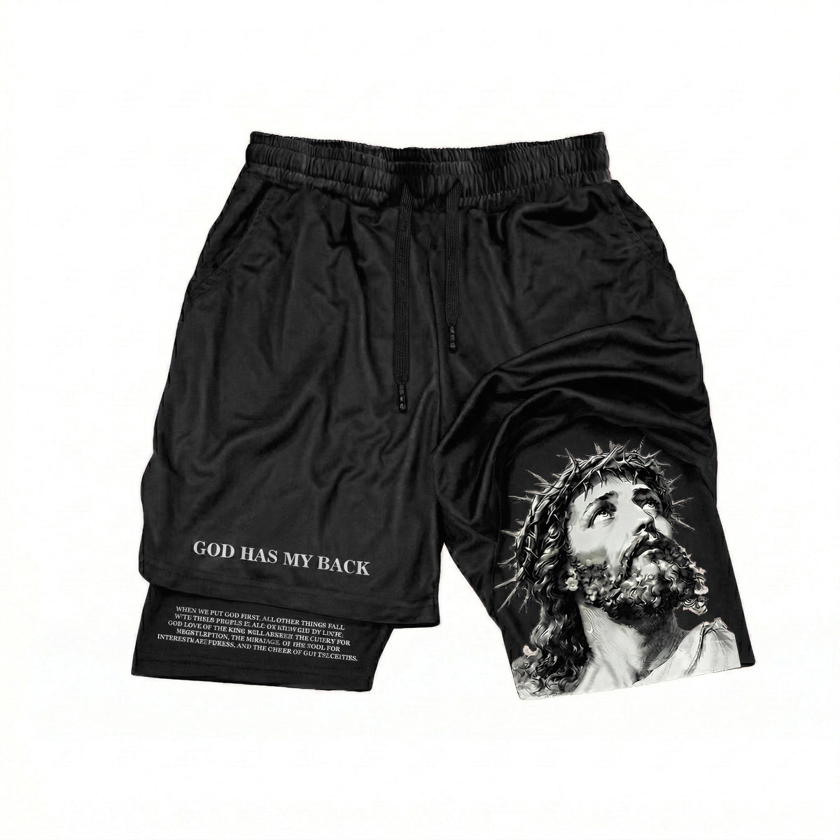 God Bless My Workout Shorts