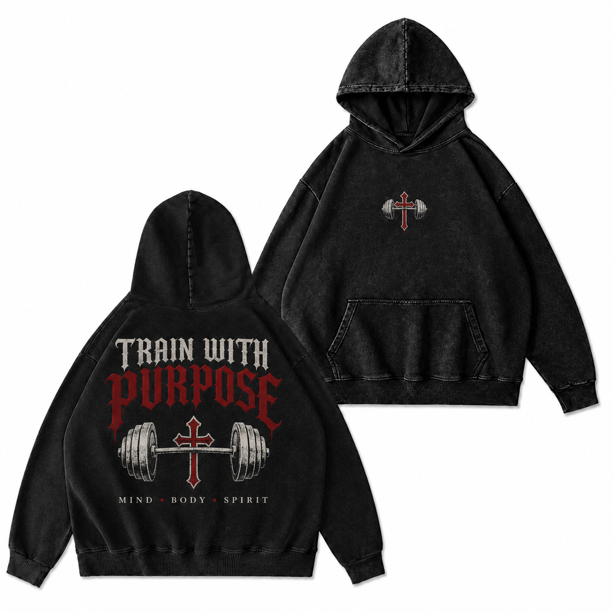 Train With Purpose Washed T-Shirt/Crewneck/Hoodie